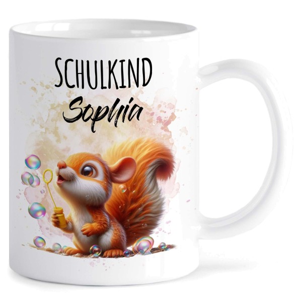 TASSE Schulkind Eichhörnchen